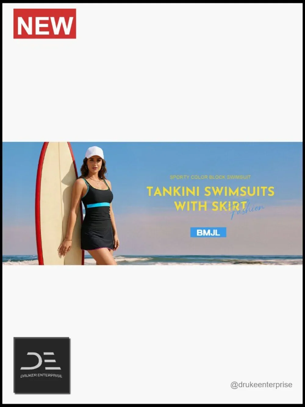 Women's Tankini Swimsuits Tummy Control Two Piece Bathing Suit Modest Swim
